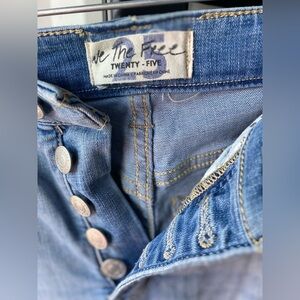 We The Free Light Blue Button-Fly Jeans